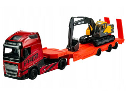 Bburago Volvo FH16 Globetrotter 750XXL s bagrom Volvo EC220E 1:43